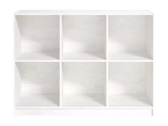 Bibliothèque Blanc 104x33x76 cm bois de pin massif