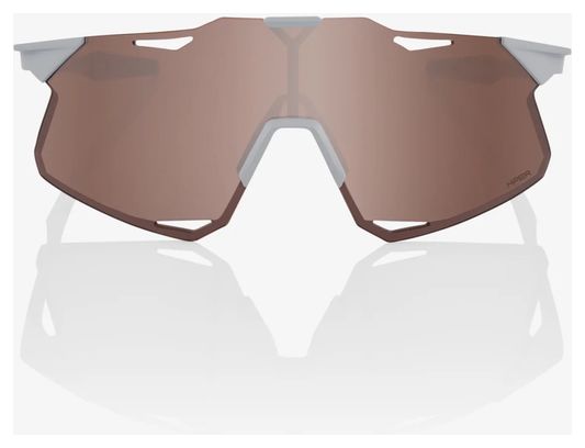 Lunettes 100% Hypercraft Gris - Lentille HiPER Crimson Miroir Silver
