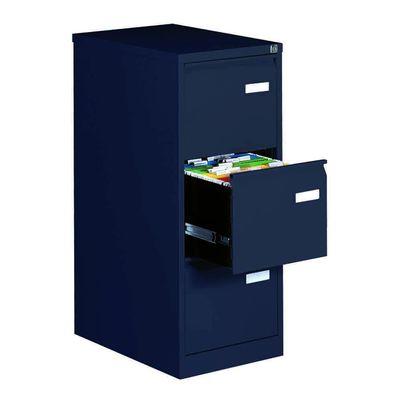 Classeur métallique monobloc professionnel - 3 tiroirs - H102 x L41 x P62 cm - anthracite