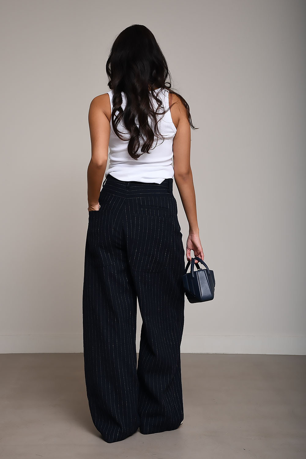 Carla pinstripe cotton pants
