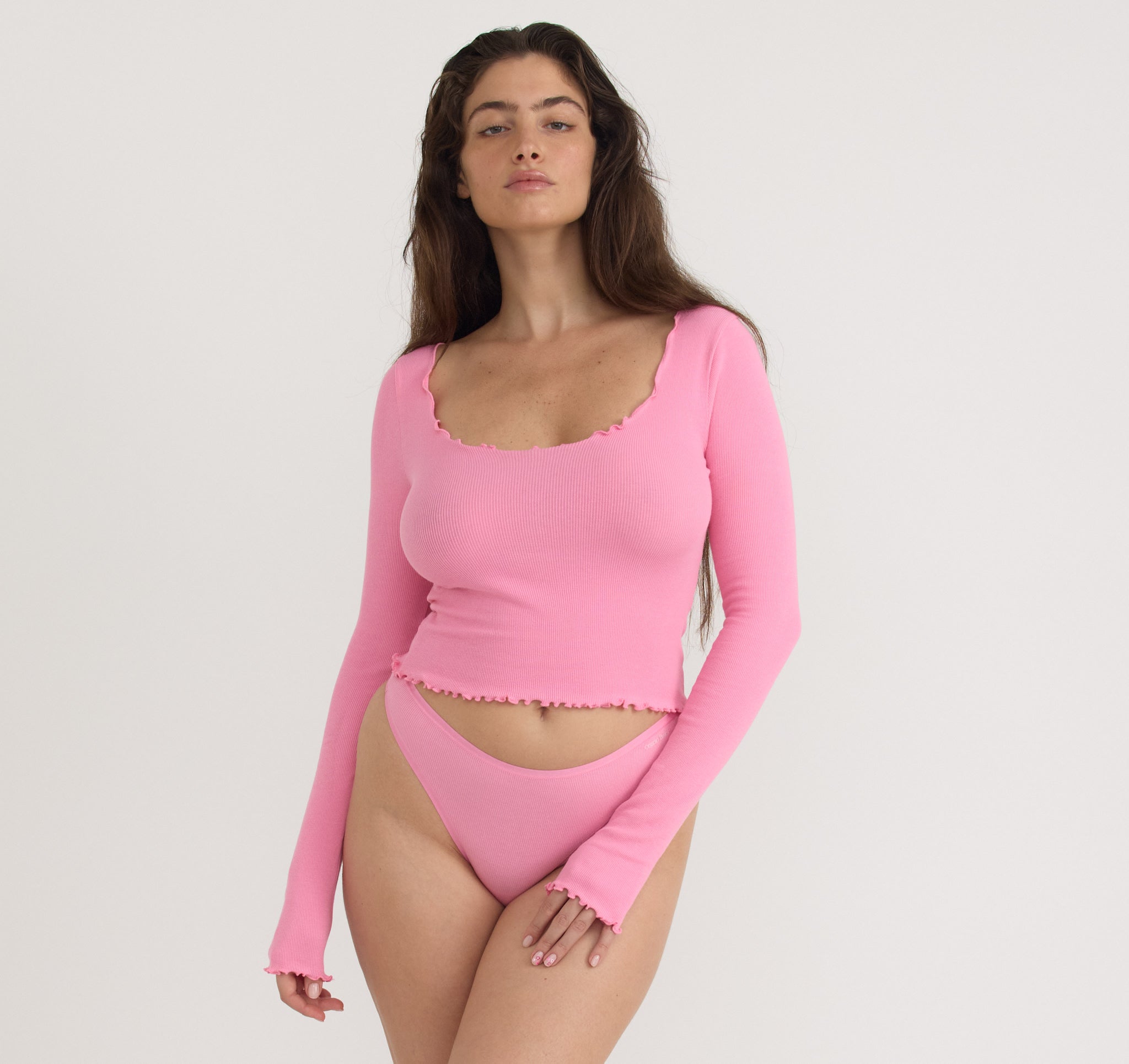 ORGANIC COTTON<br>Core Rib Thong