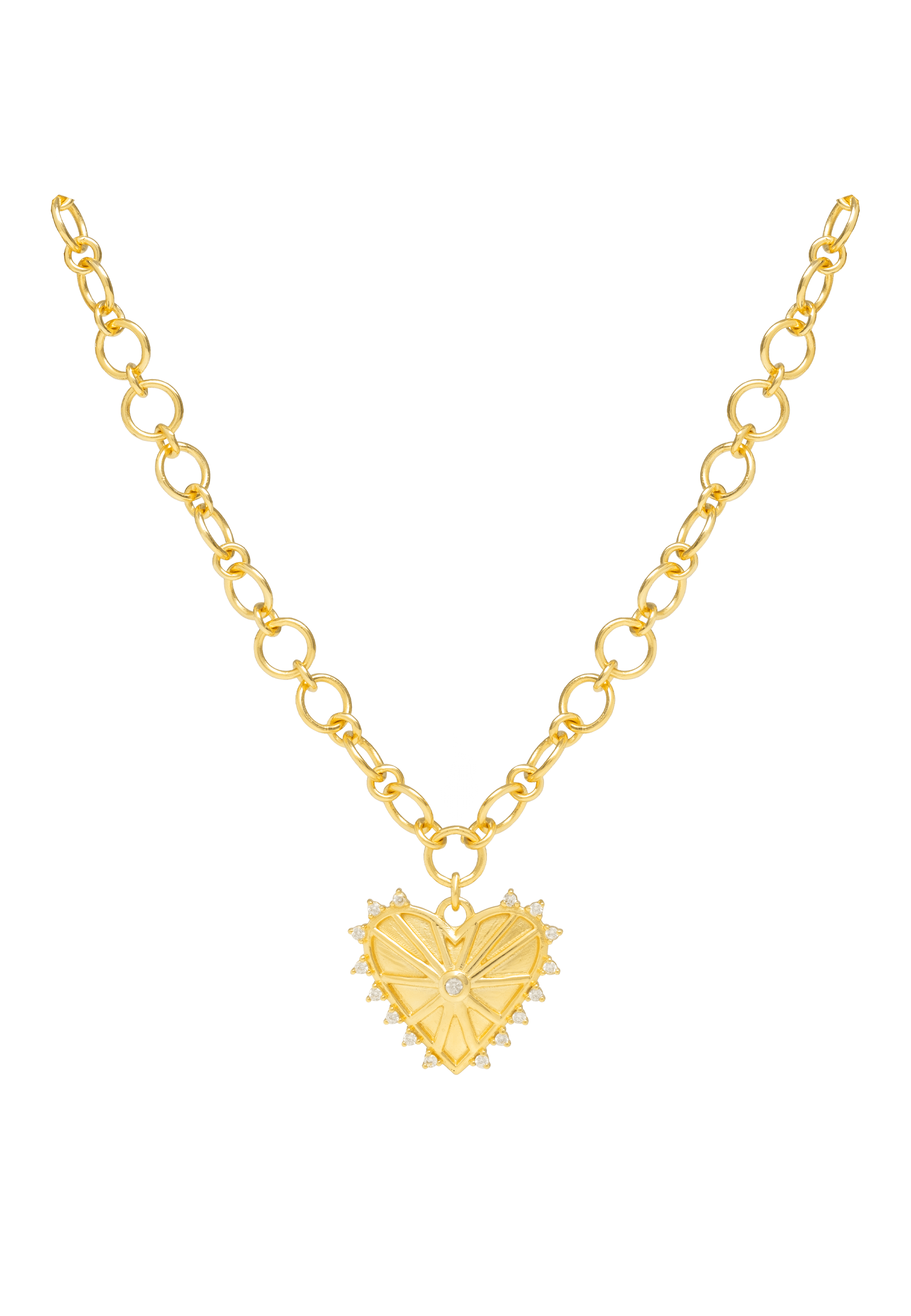 SYNERGY - Collier coeur | Doré