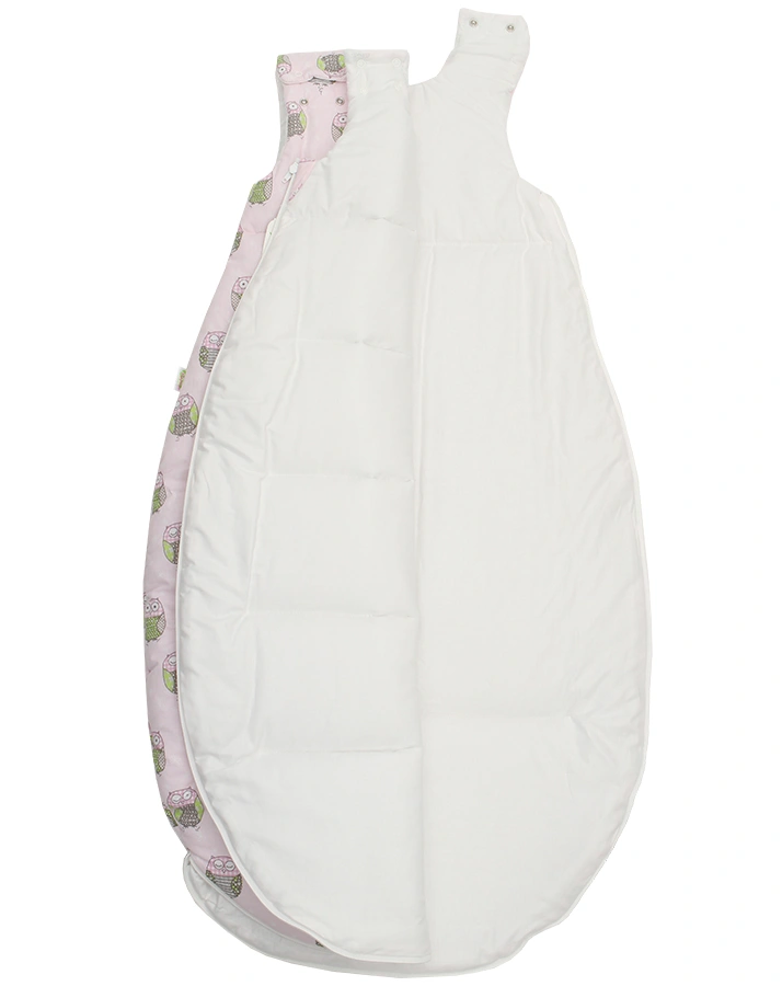 Schlafsack WOHLFÜHLFASER EULE in rosa
