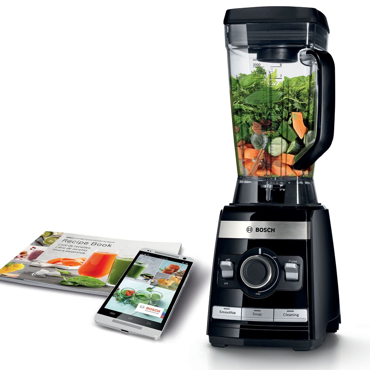 MMBH4P3B høyhastighets blender, 1600 W, svart