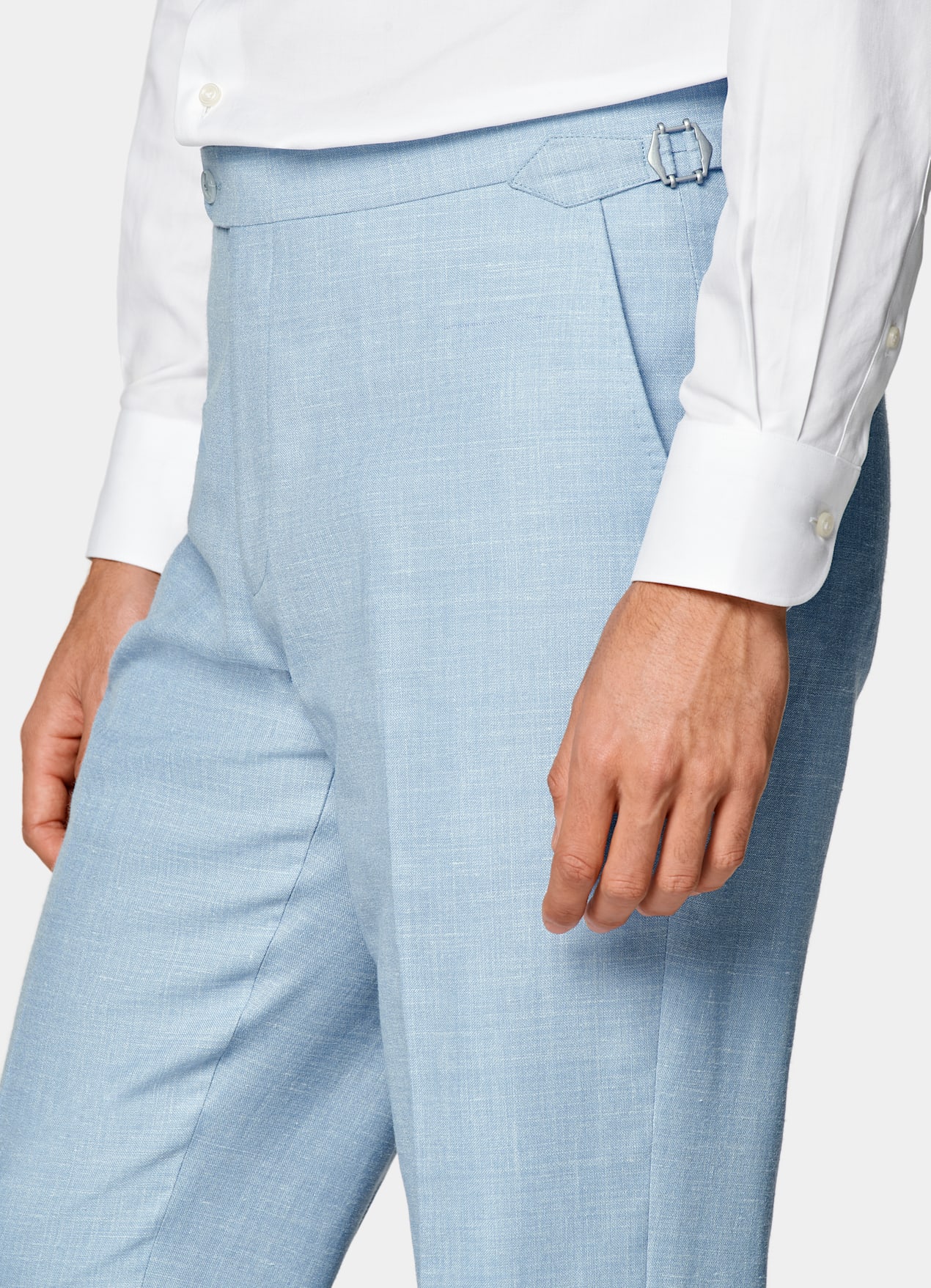Costume trois pièces Havana coupe Tailored bleu clair