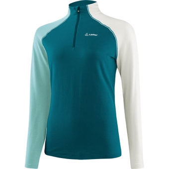 Löffler Midlayer Coblo Transtex Langarmshirt Blue Coral Damen