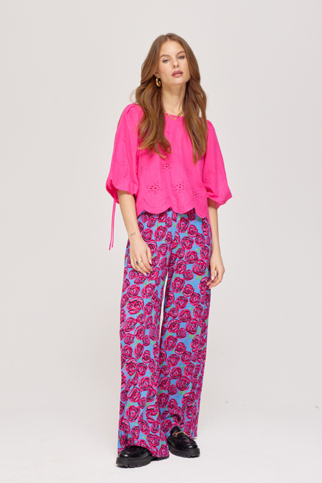 Harper & Yve roze dames broek