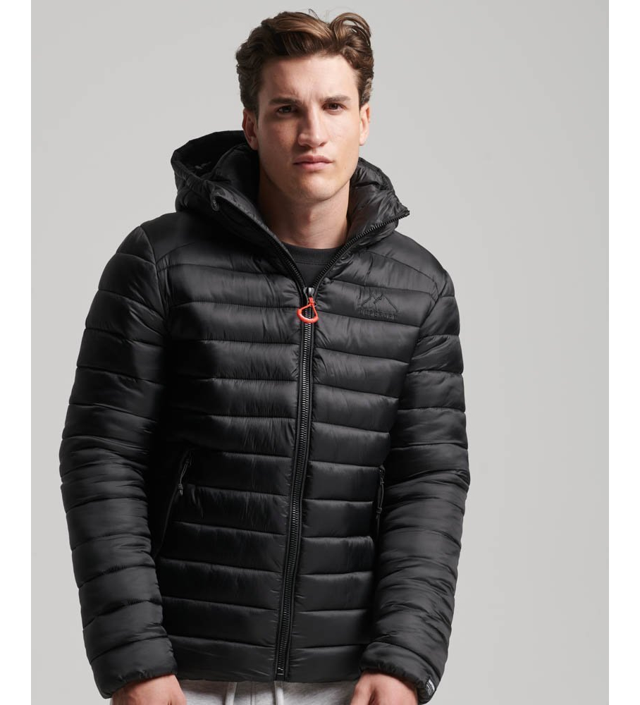 Jaqueta acolchoada Superdry Fuji Sport, preta