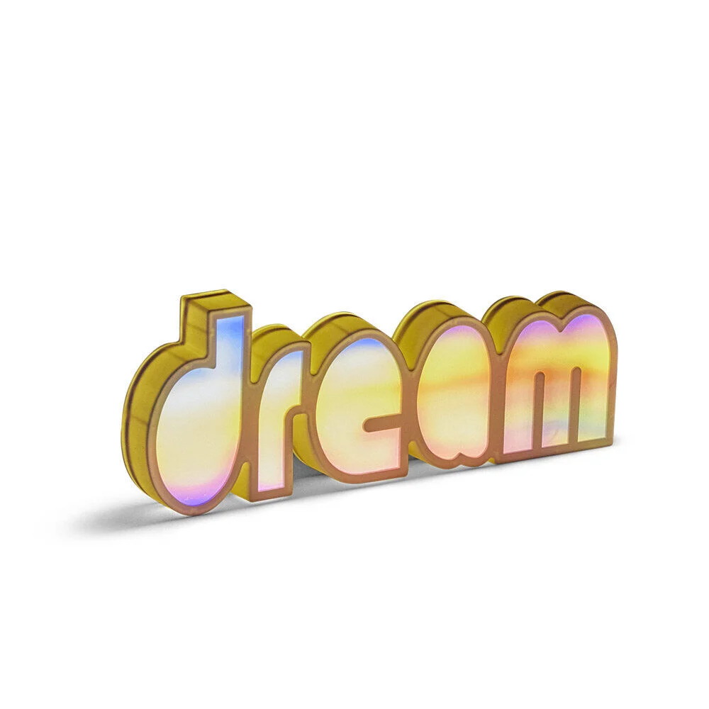 Mot lumineux Dream à poser polypropylène et plastique multicolore