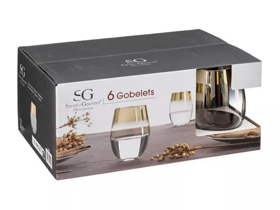 Lot de 6 verres 