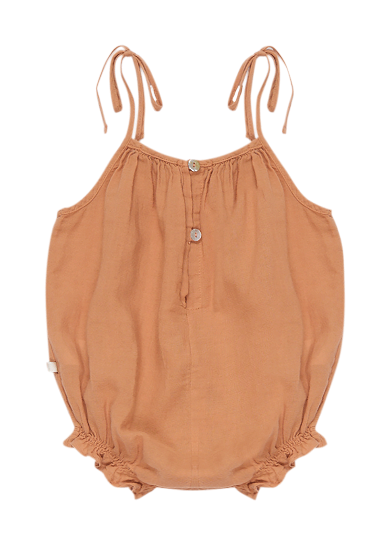 OLIVIA - Barboteuse en coton | Orange