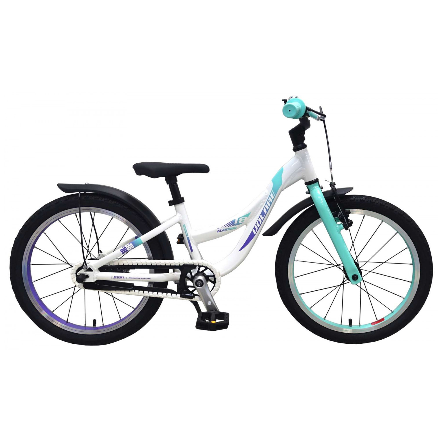 Volare Glamour Fiets - 18 inch - Parelmoer Mint Groen