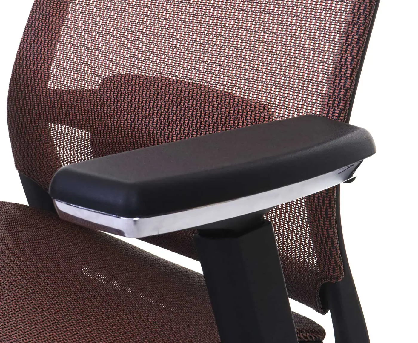 Bürostuhl MCW-A20, Schreibtischstuhl Drehstuhl, ergonomisch Kopfstütze Stoff/Textil ~ mandarin