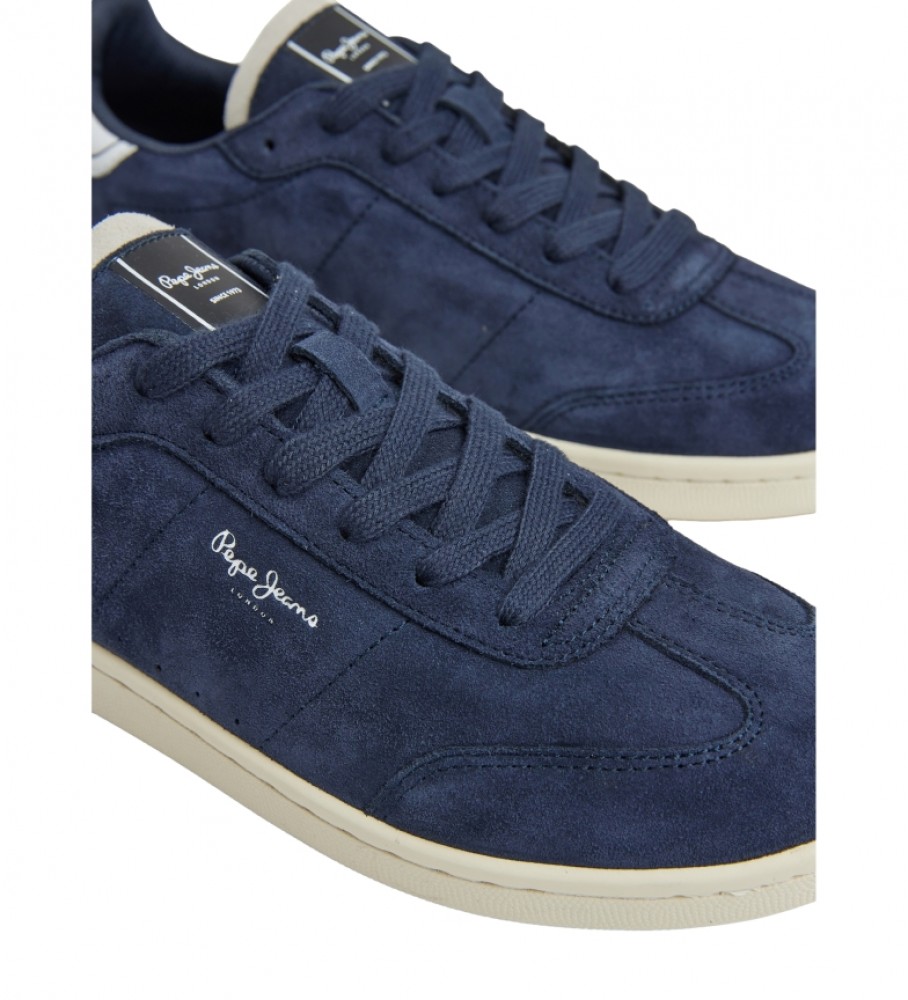 Tênis Pepe Jeans Player Bevis M em couro azul-marinho