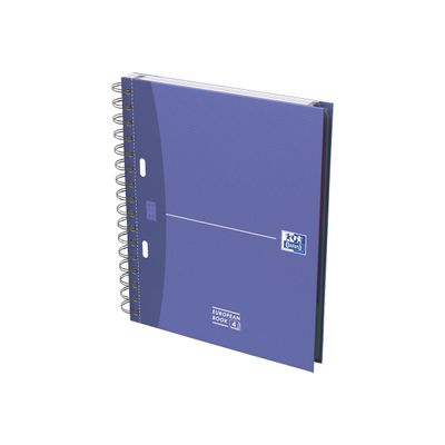 Oxford Europeanbook - Cahier A5 - 200 pages - petits carreaux (5x5 mm) - disponible dans différentes couleurs