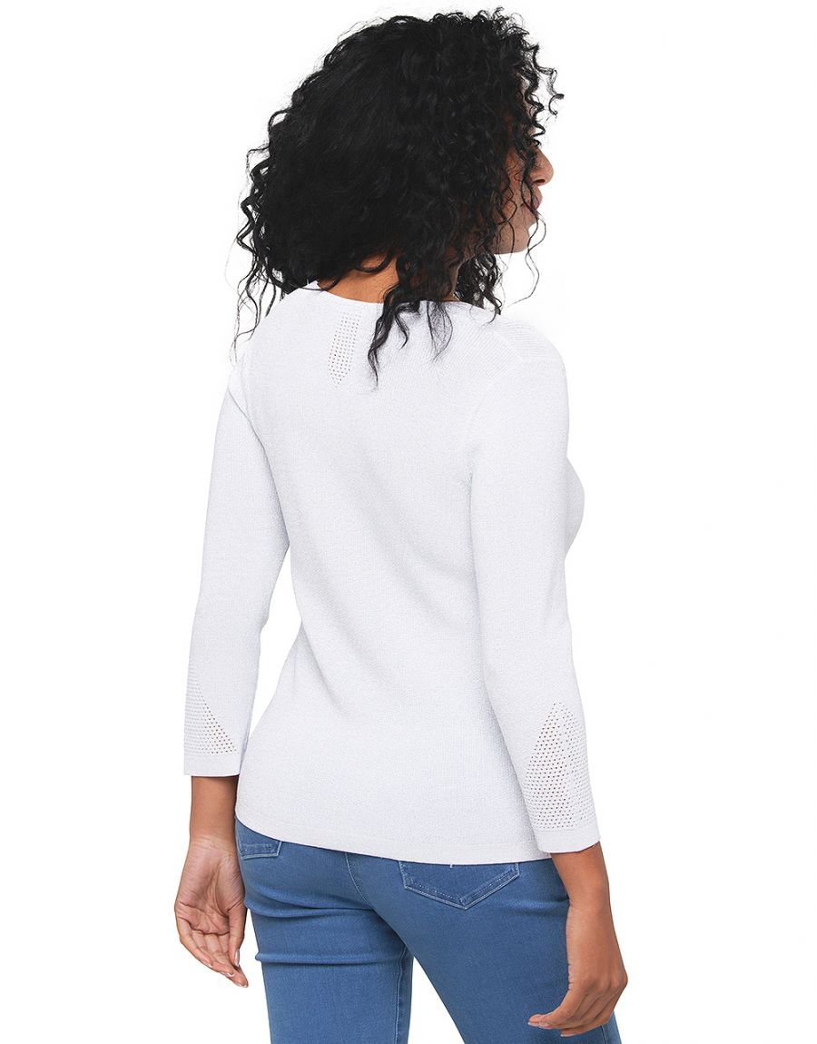 Pull irisé argenté