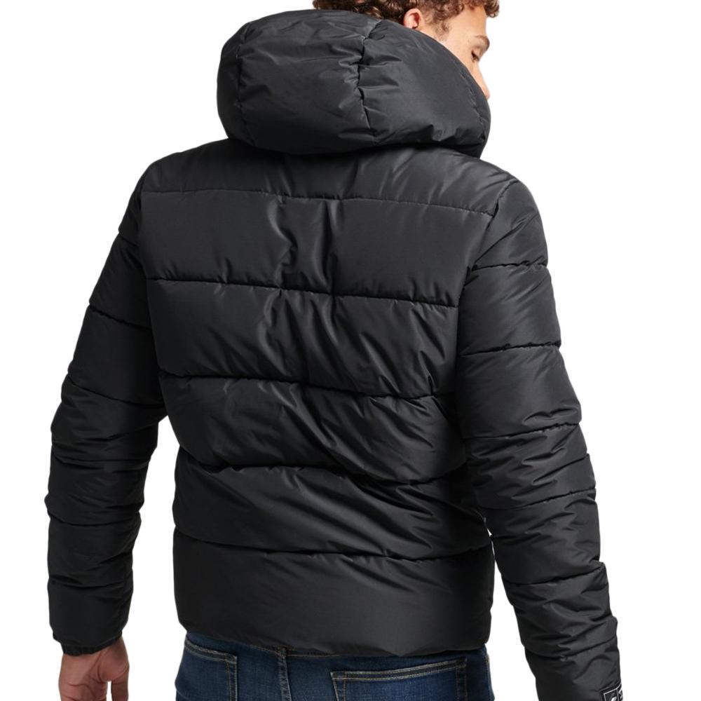 Superdry Doudoune Noire Homme Superdry Hooded