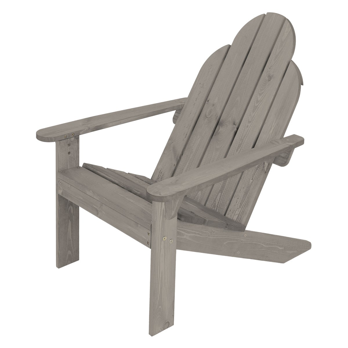 ML-Design Adirondack stoel van massief dennenhout, 92,5x70x89 cm, grijs, tuinstoel met rugleuning en armleuningen, ergonomische houten stoel, weerbestendige tuinfauteuil, relaxstoel voor balkon, tuin, strand
