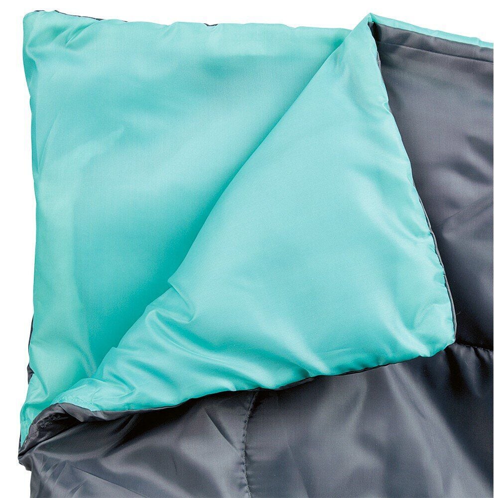 Sac de couchage 1 personne gris et bleu