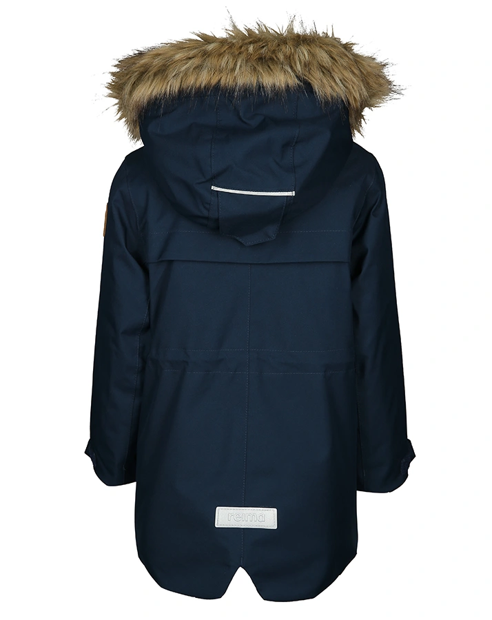 Reimatec® Winterjacke MUTKA mit Kunstfellbesatz in navy