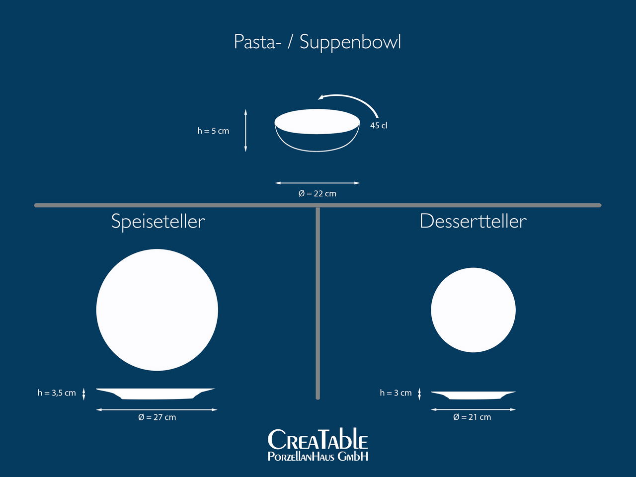 Creatable Tellerset 12-tlg. NATURE COLLECTION