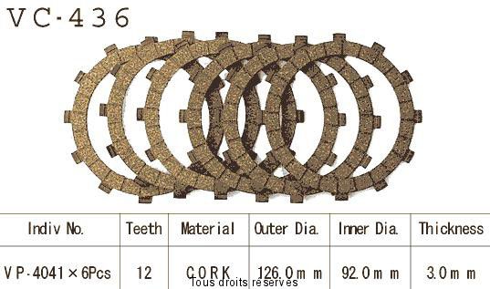 Kyoto - Disques garnis d'embrayage VC436