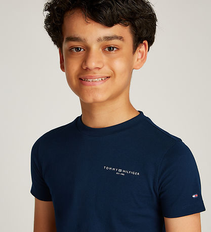 Tommy Hilfiger T-shirt - Mini Corp Logo - Dark Night Navy