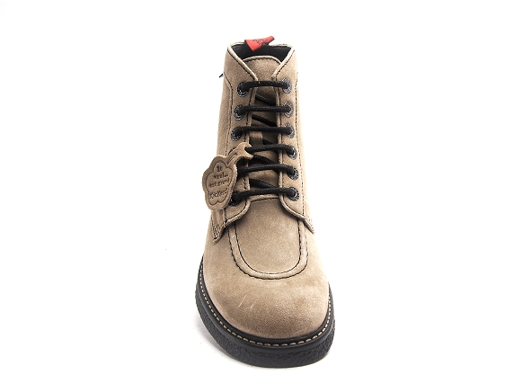 Kickers boots bottine plates femme kick legendary beige