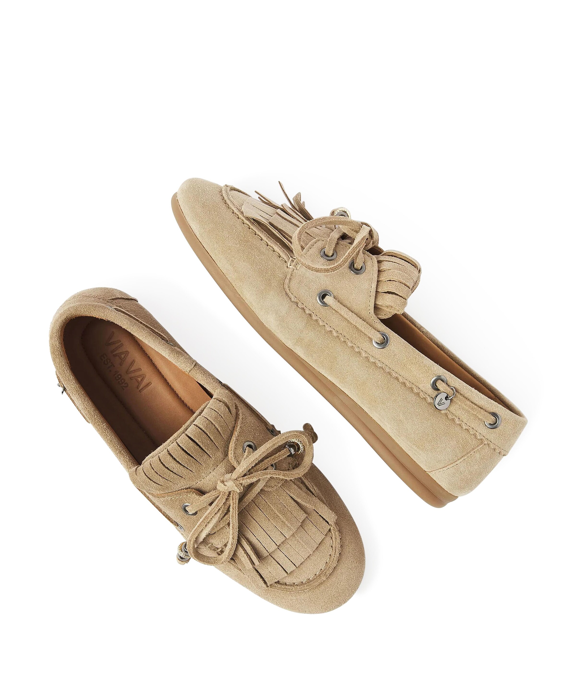 VIA VAI Dames mocassins June Loua beige