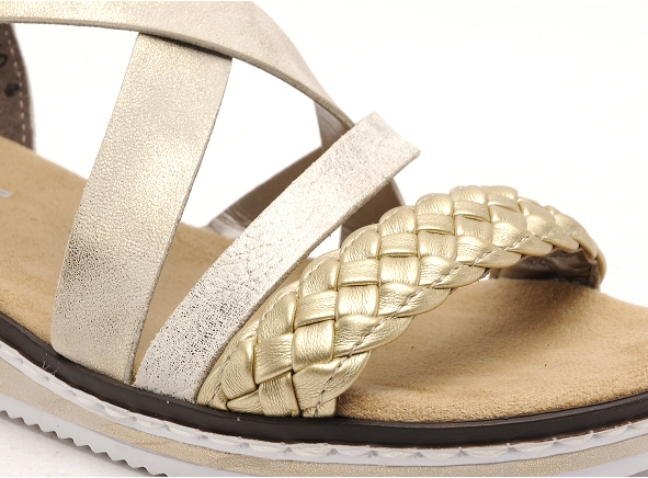 Rieker nu pieds plats femme v3663 beige