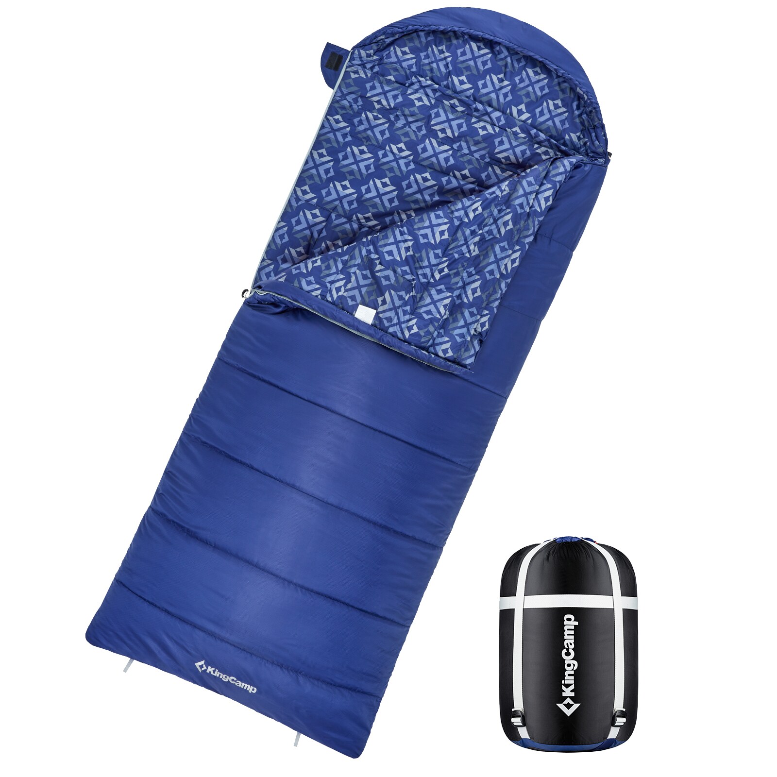KINGCAMP Mumienschlafsack Superior 400XL 3 Jahreszeiten Schlafsack XL Lang -18°C Variante: R