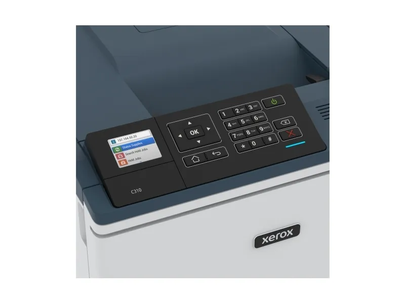 Xerox C310V_DNI - Printer - farve - Duplex - laser - A4/Legal - 1200 x 1200 dpi - op til 33 spm (mono) / op til 33 spm (farve) - kapacitet: 250 ark - USB 2.0, Wi-Fi(n), Gigabit LAN