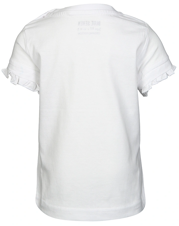T-Shirt MAGIC POND – KISS ME mit Rüschen in weiß