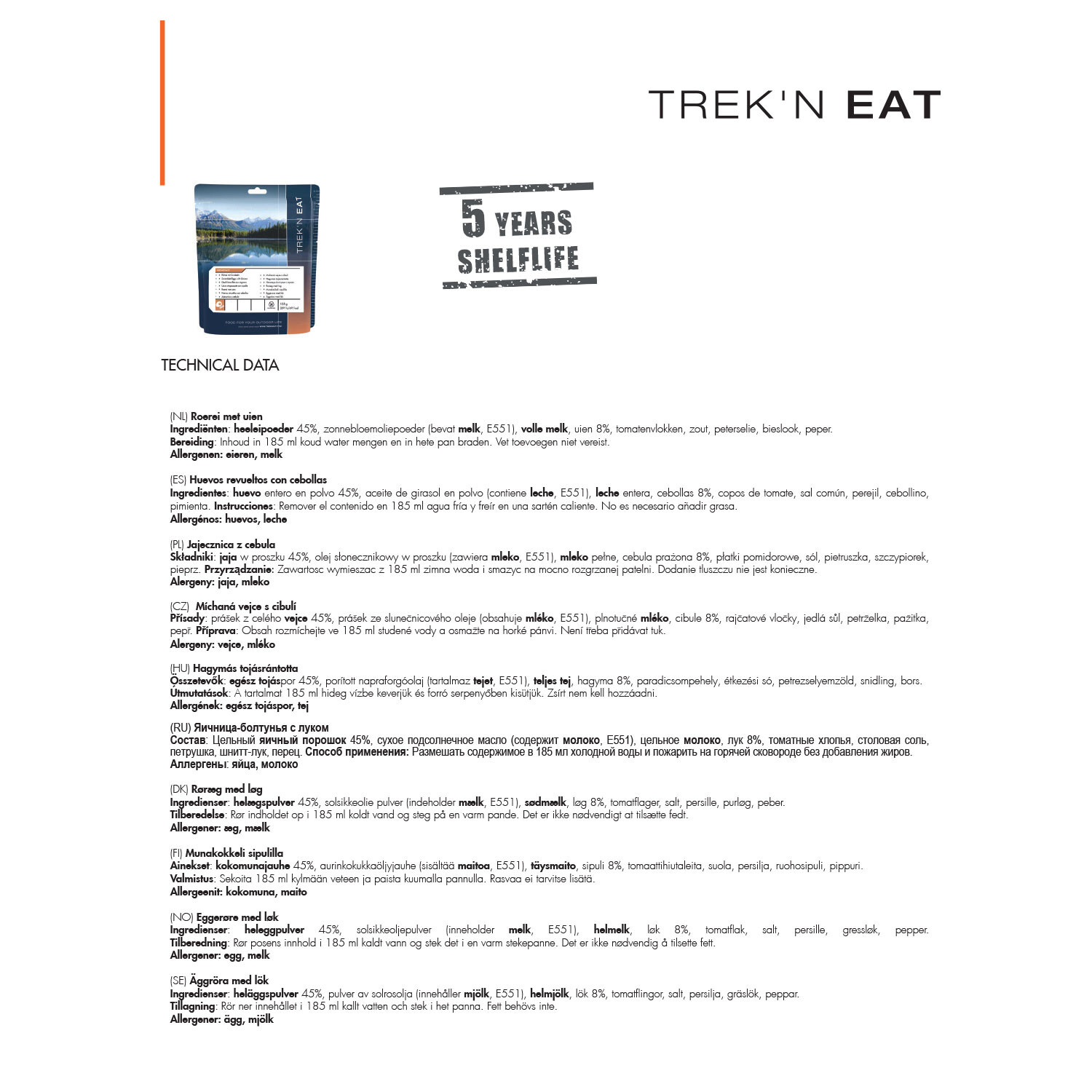 Trek N Eat Scrambled Eggs With Onions
