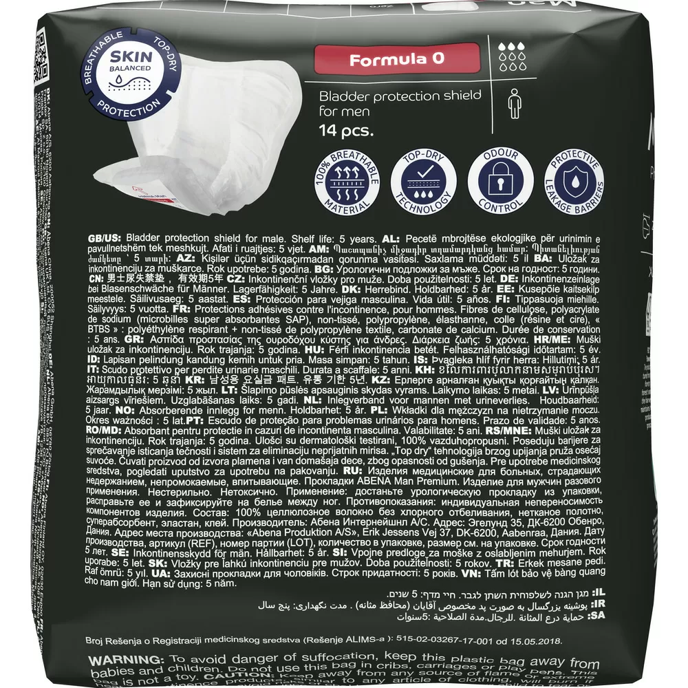 Abena Man Formula 0 - 14 stk.