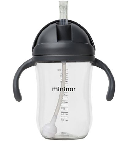 Mininor Kop m. Suger?r - Tritan - 330 ml - Sort Ravn