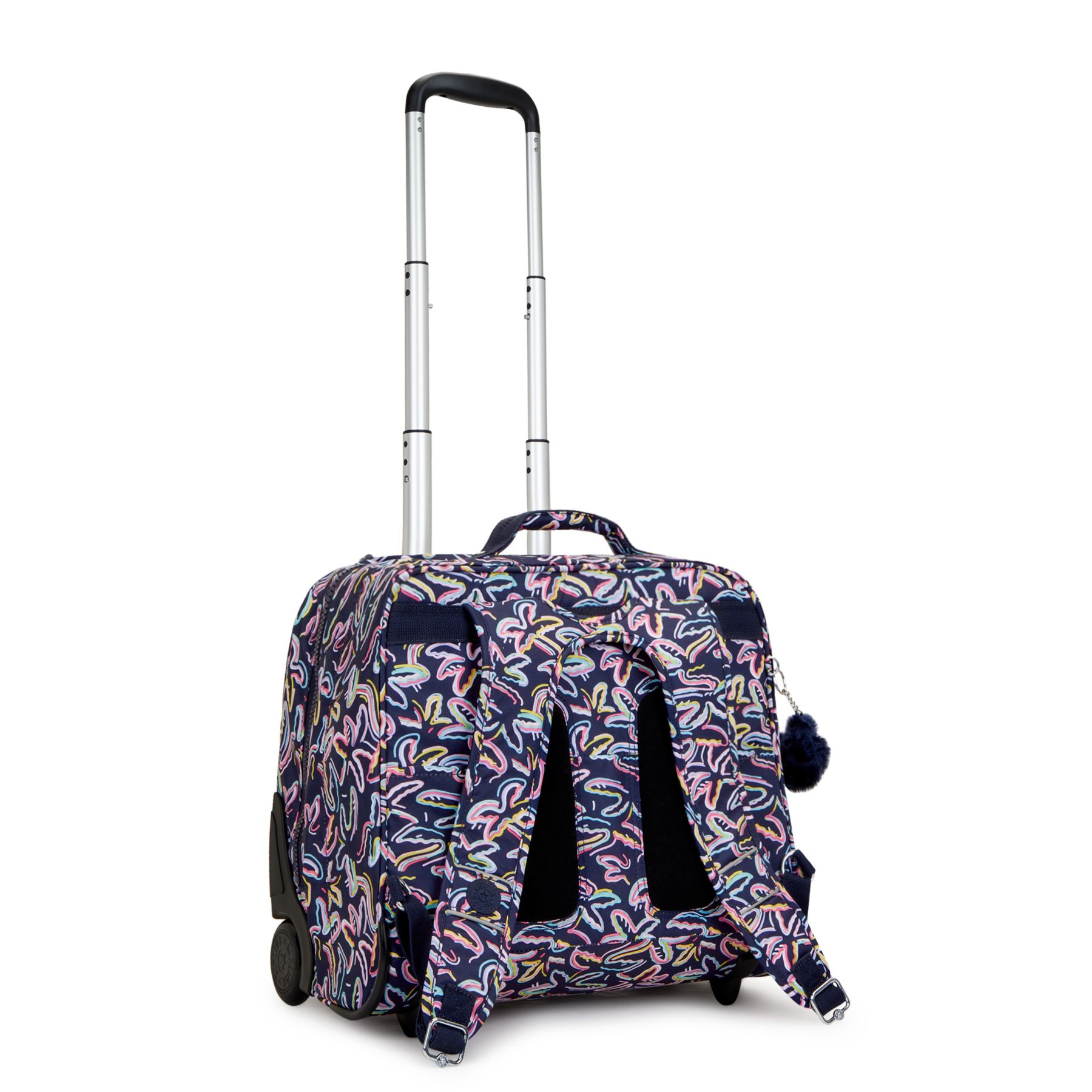 GIORNO Grand sac à dos à roulettes avec compartiment pour ordinateur - Palm Fiesta Print