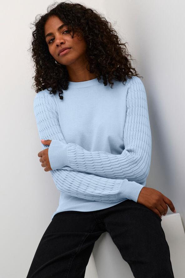 Kaffe KAnanna Pullover Celestial blue