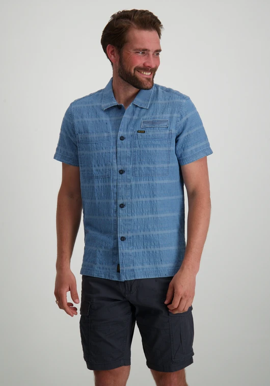 PME Legend Denim overhemd gestreept PSIS2404218