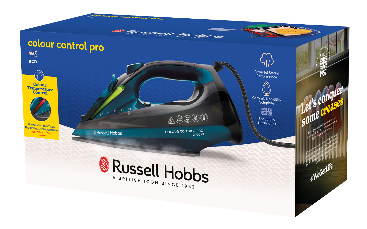 Russell Hobbs - Colour Control Pro strygejern - Sort & Blå