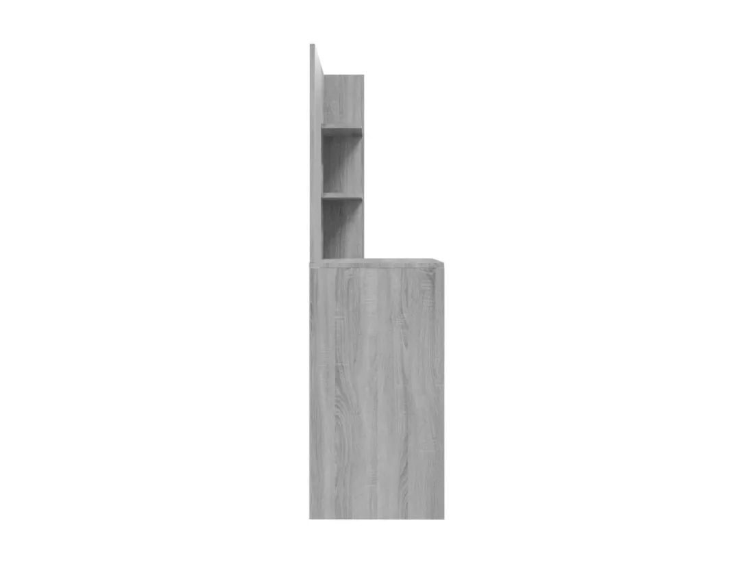 Coiffeuse avec miroir Sonoma gris 74,5x40x141 cm