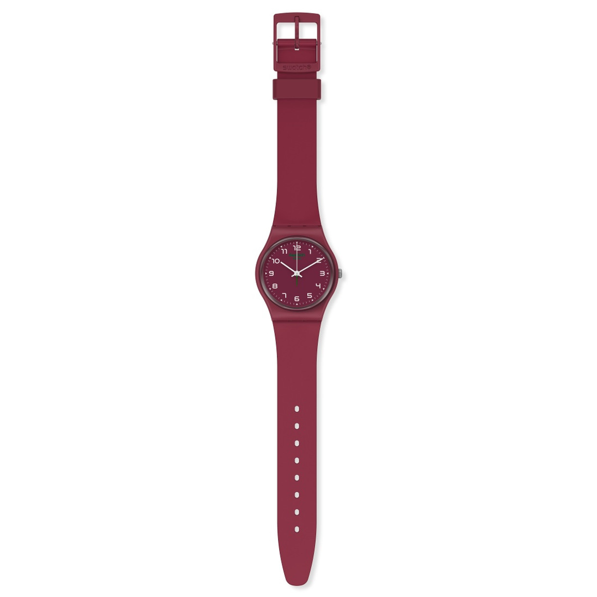 Montre Swatch mixte plastique rouge