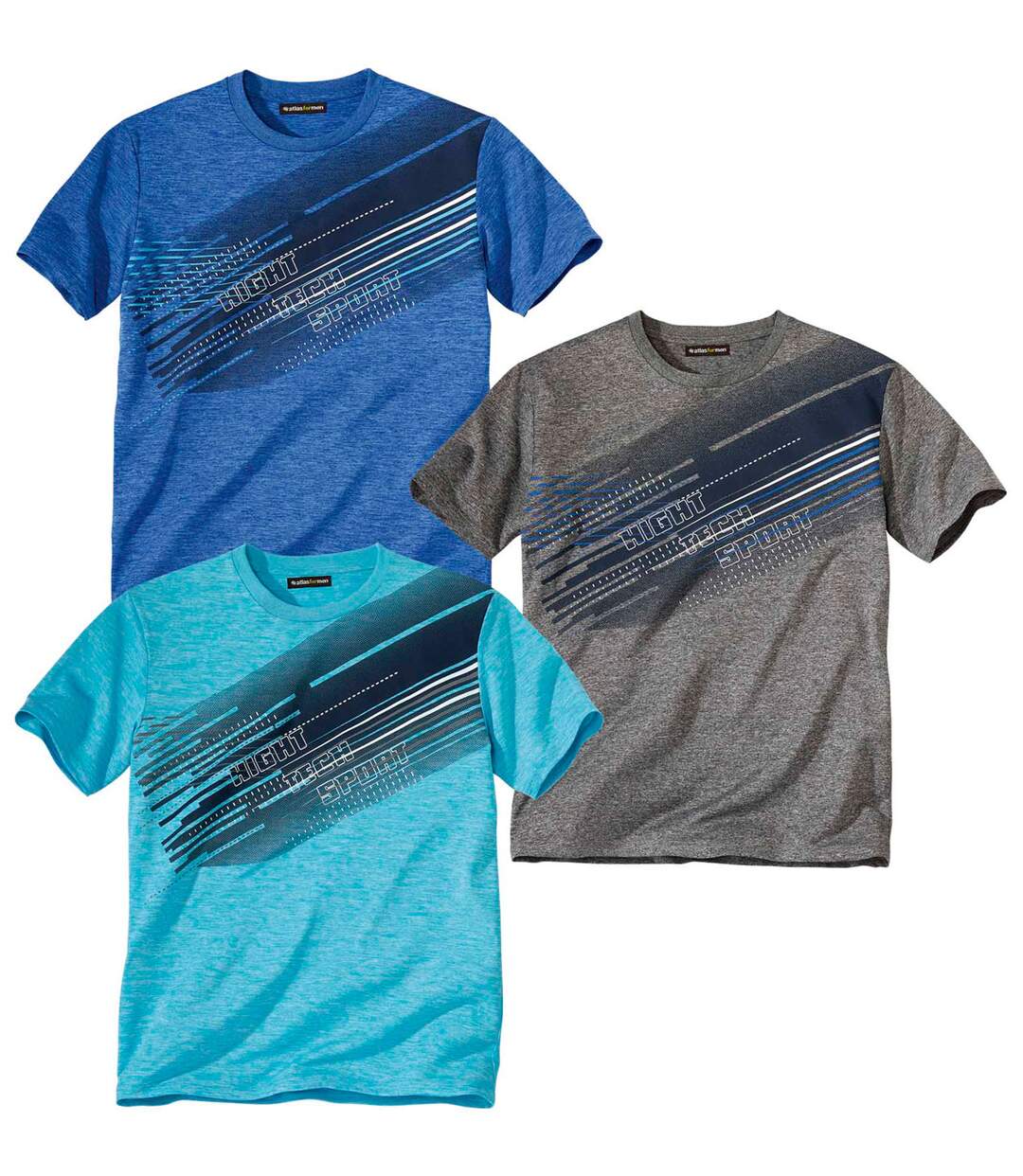 Lot de 3 Tee-Shirts Flammés Sporting