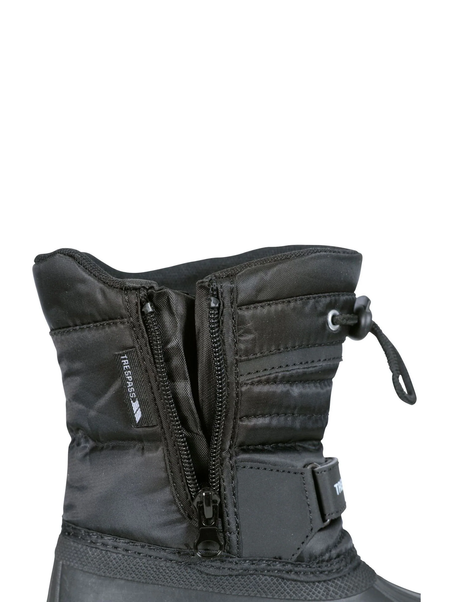 Trespass Unisex Kids Dodo Black Snow Boots