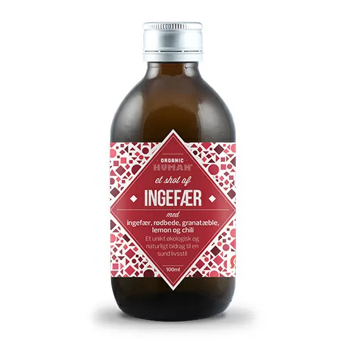 Human Ingefær shot Ø - 100 ml.