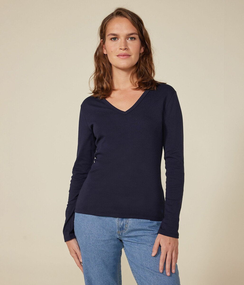 PETIT BATEAU<br>Camiseta icônica de manga comprida
