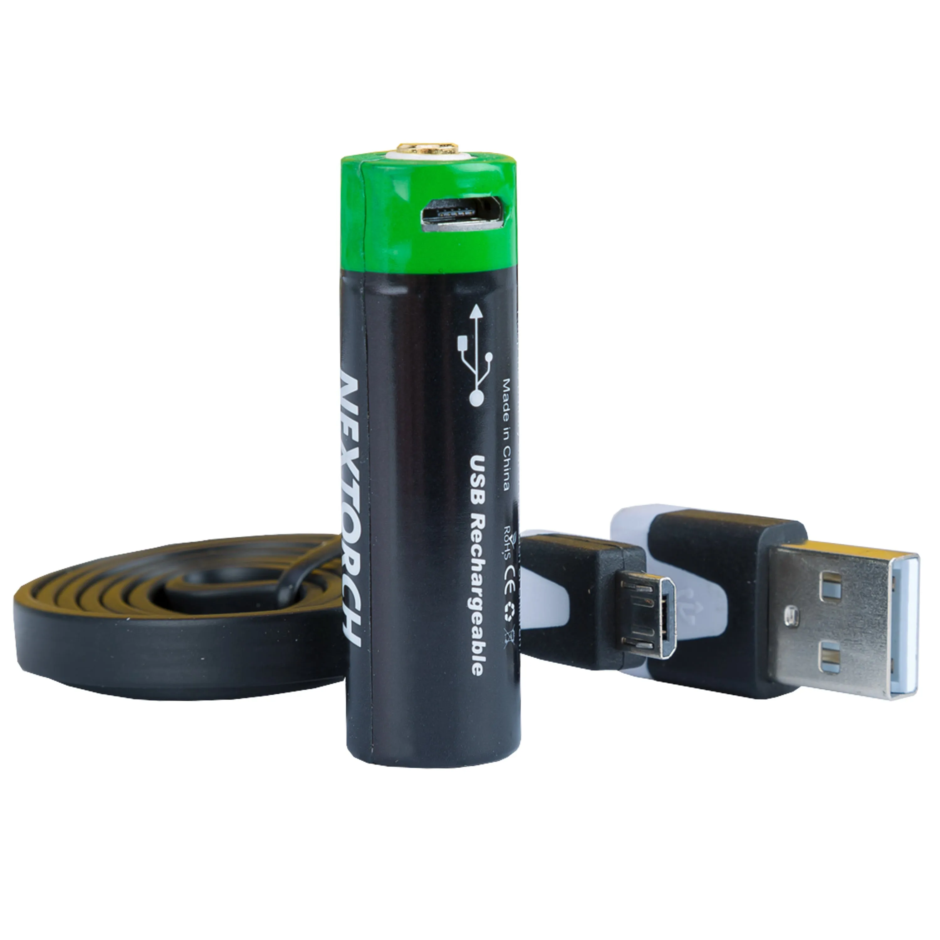Nextorch -  Nextorch Akku 14500 USB Li-Ion 3.6V 750 mAh