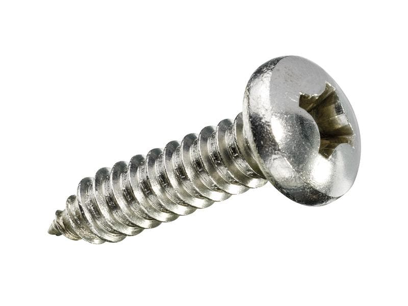 FTM Blechschrauben Linsenkopf 3.5 x 19 mm Edelstahl, 10 Stü DIN 7981 A2 Blechschrauben aus rostfreiem Edelstahl