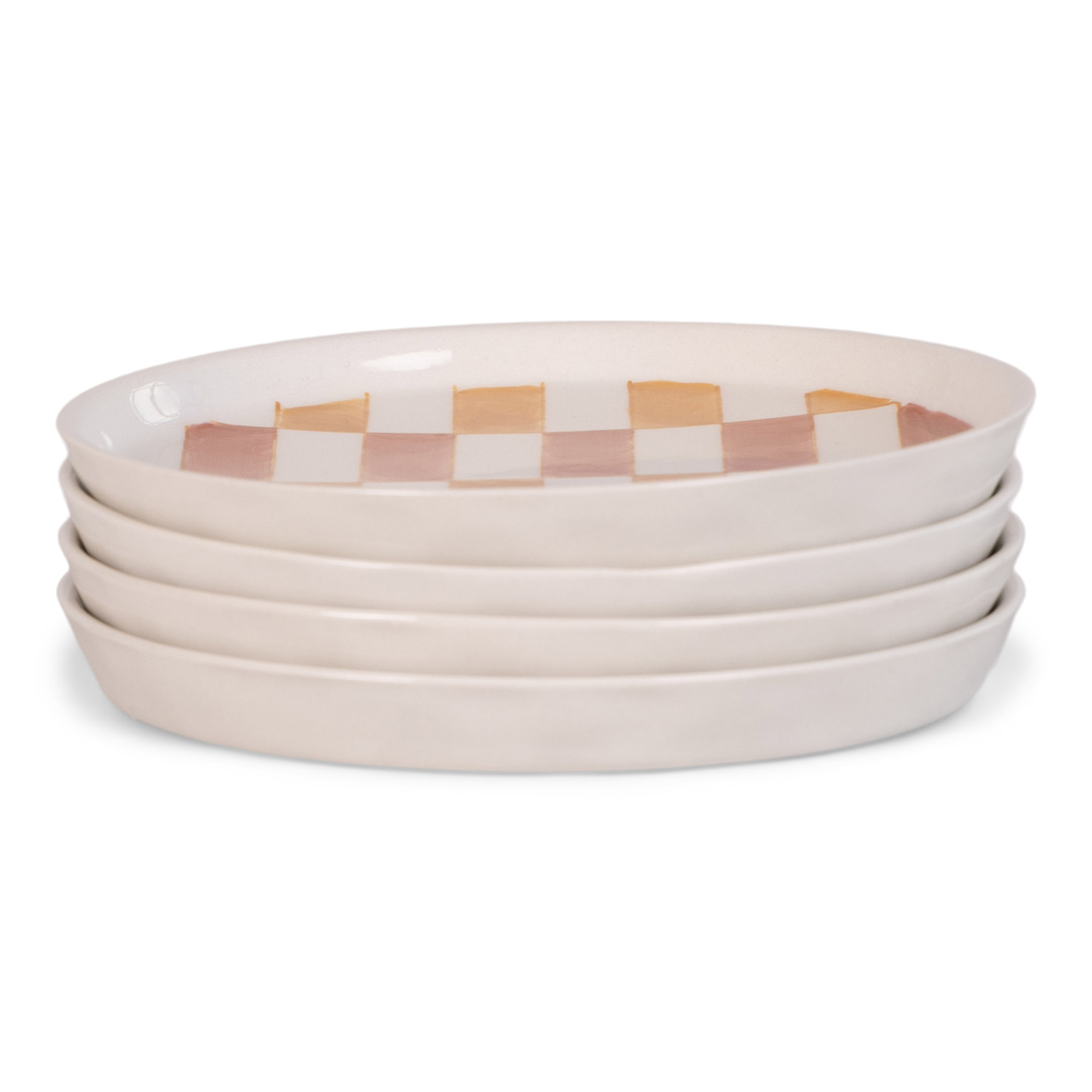 Gebaksbordje Bowie brick  Ø15 cm - set van 6