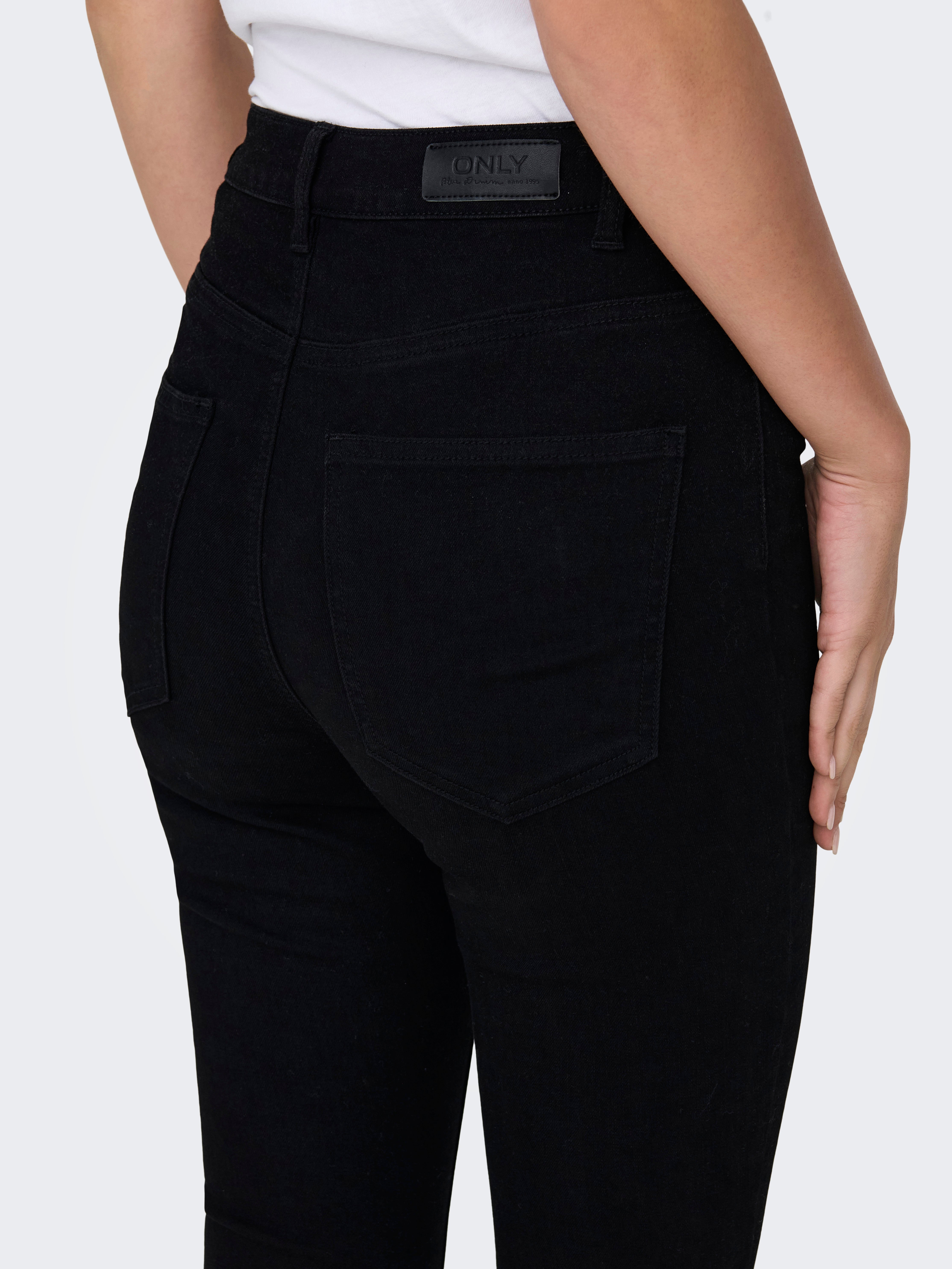 ONLICONIC Hohe Taille Skinny Fit Jeans Black